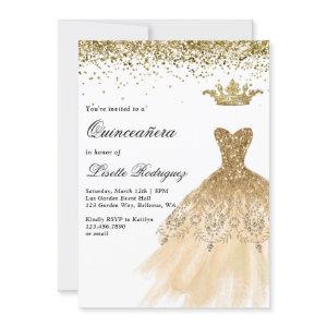 Elegant Gold Quinceanera
