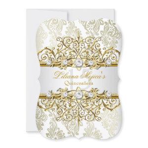 Elegant Gold Vintage Glamour Quinceanera 2