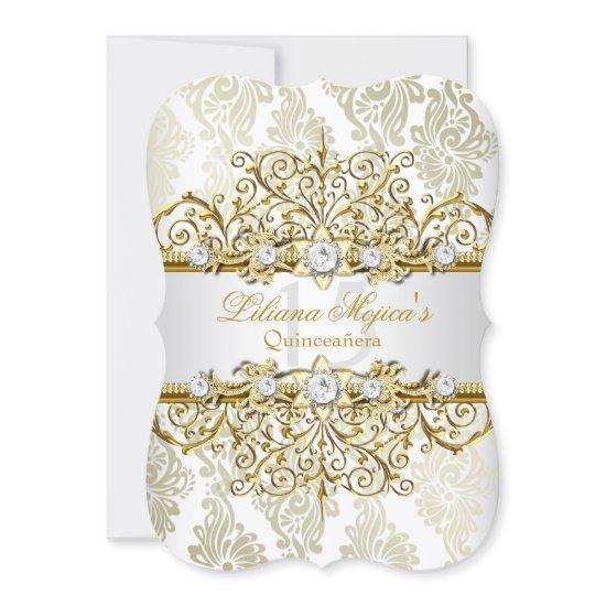 Elegant Gold Vintage Glamour Quinceanera 2