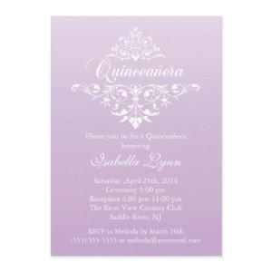 Elegant Lavender Purple Ombre Quinceañera Party