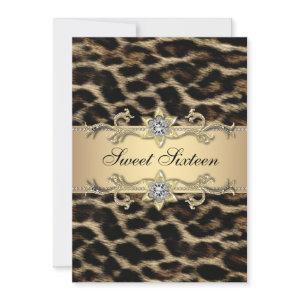 Elegant Leopard Sweet Sixteen Birthday Party