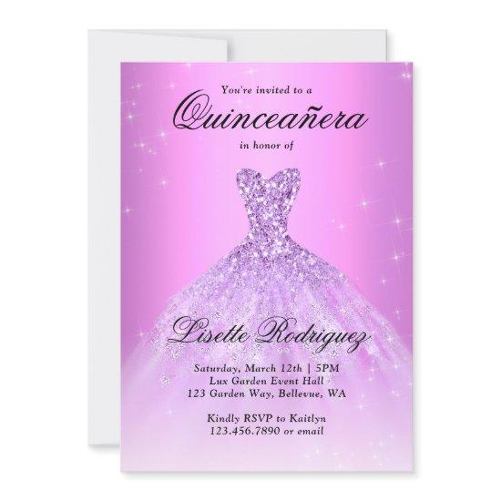 Elegant Lilac Purple Dress Quinceanera