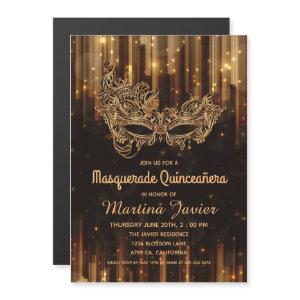 Elegant Masquerade Quinceañera 15th Birthday Magnetic