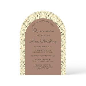 Elegant Modern Chic Boho Tile CUSTOM Quinceañera