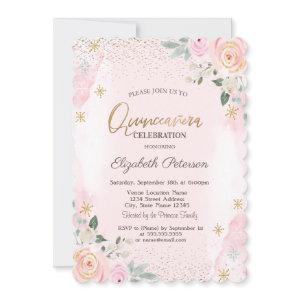 Elegant Modern Gold Diamonds Snowflakes