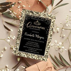 Elegant Modern Gold Tiara,Sequins Quinceanera