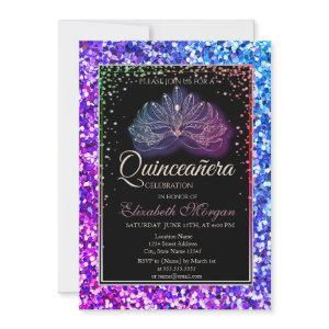 Elegant Modern Masque,Sequins Quinceanera