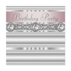 Elegant Pink and Gray Birthday Party
