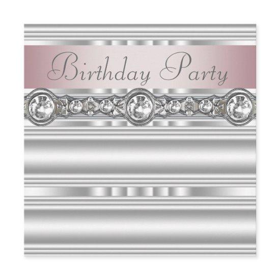 Elegant Pink and Gray Birthday Party