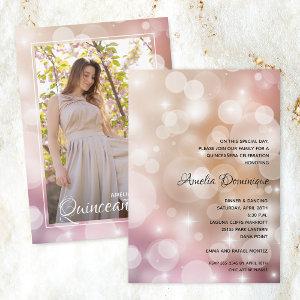 Elegant Pink Blush Quinceañera Photo