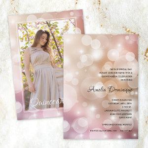 Elegant Pink Blush Quinceañera Photo