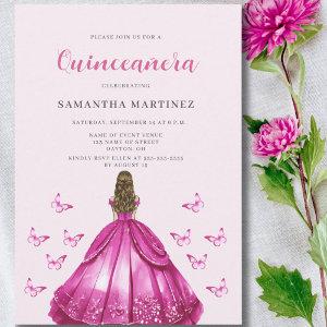 Elegant Pink Dress Quinceañera