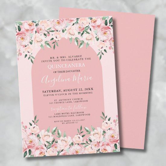 Elegant Pink Quinceanera