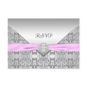 Elegant Pink RSVP Card