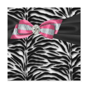 Elegant Pink Zebra Party