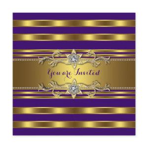 Elegant Purple and Gold Birthday Party