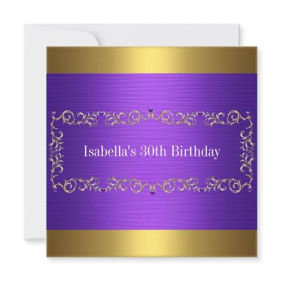 Elegant Purple & Gold Jewel Birthday Event