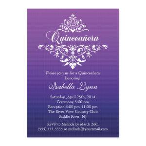 Elegant Purple Ombre Quinceañera Party