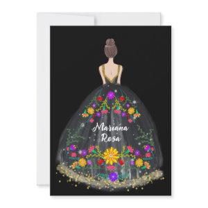 Elegant Quinceanera Mexican Fiesta Floral Birthday