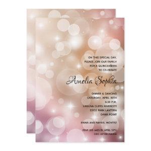 Elegant Quinceañera Pink Blush