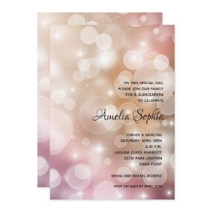 Elegant Quinceañera Pink Blush