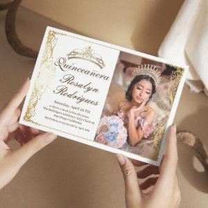 Elegant Quinceanera White Gold | Photo