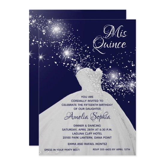 Elegant Quinceañera White Gown
