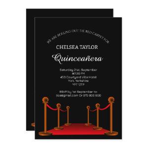Elegant Red Carpet Quinceañera Personalised