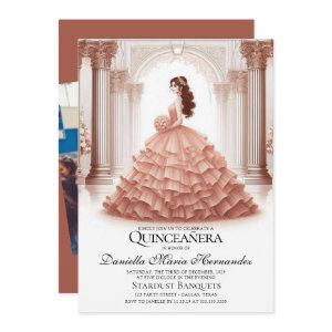 Elegant Rose Gold Quinceañera