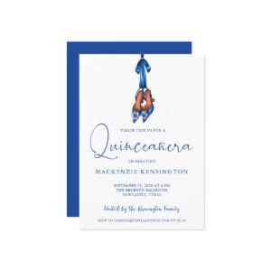 Elegant Royal Blue Lux High Heels Quinceañera
