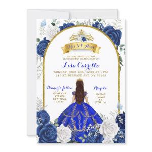 Elegant Royal Blue Rose Mis XV Anos