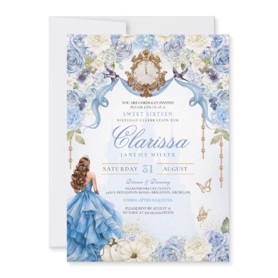 Elegant Royal Princess Light Blue Sweet 16