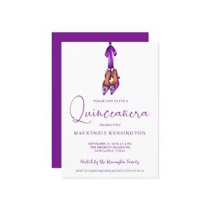 Elegant Royal Purple Lux High Heels Quinceañera