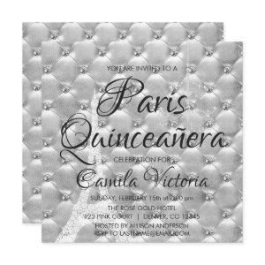 Elegant Silver Paris Quinceañera Celebration