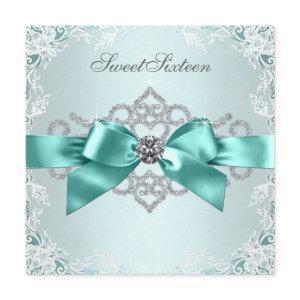 Elegant Teal Blue Birthday Party