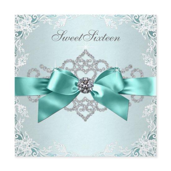 Elegant Teal Blue Birthday Party