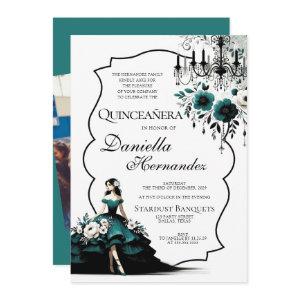 Elegant Teal Quinceañera