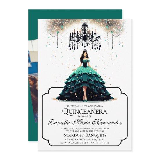 Elegant Teal Quinceañera