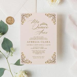 Elegant Vintage Blush Pink Gold Mis Quinceañera