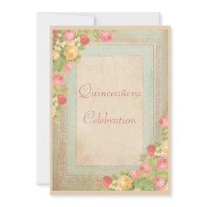 Elegant Vintage Roses Quinceañera Celebration