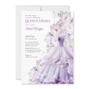 Elegant watercolor dusty purple formal dress