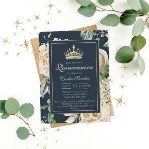 Elegant Watercolor Floral Quinceanera