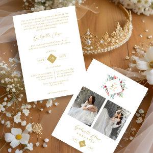 Elegante Español Forma Moderna De Diamante Floral