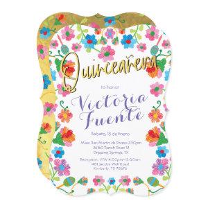 Embroidery Floral Quinceañera  Mexican Spanish