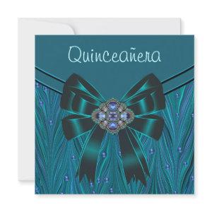 Emerald Grean Teal Blue Quinceanera