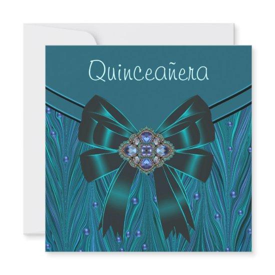 Emerald Grean Teal Blue Quinceanera