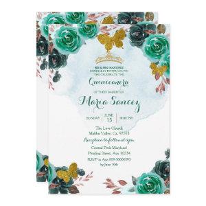 Emerald Green Butterfly Charra Mis Quince