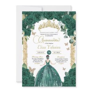 Emerald Green Butterfly Princess Quinceanera