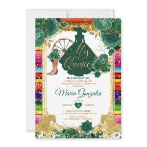 Emerald Green Colorful Mis Quince 15 Anos Glitter