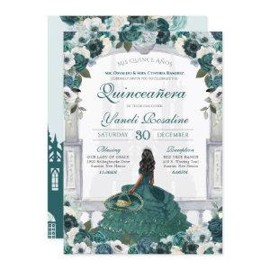 Emerald Green Elegant Charro Princess Quinceanera